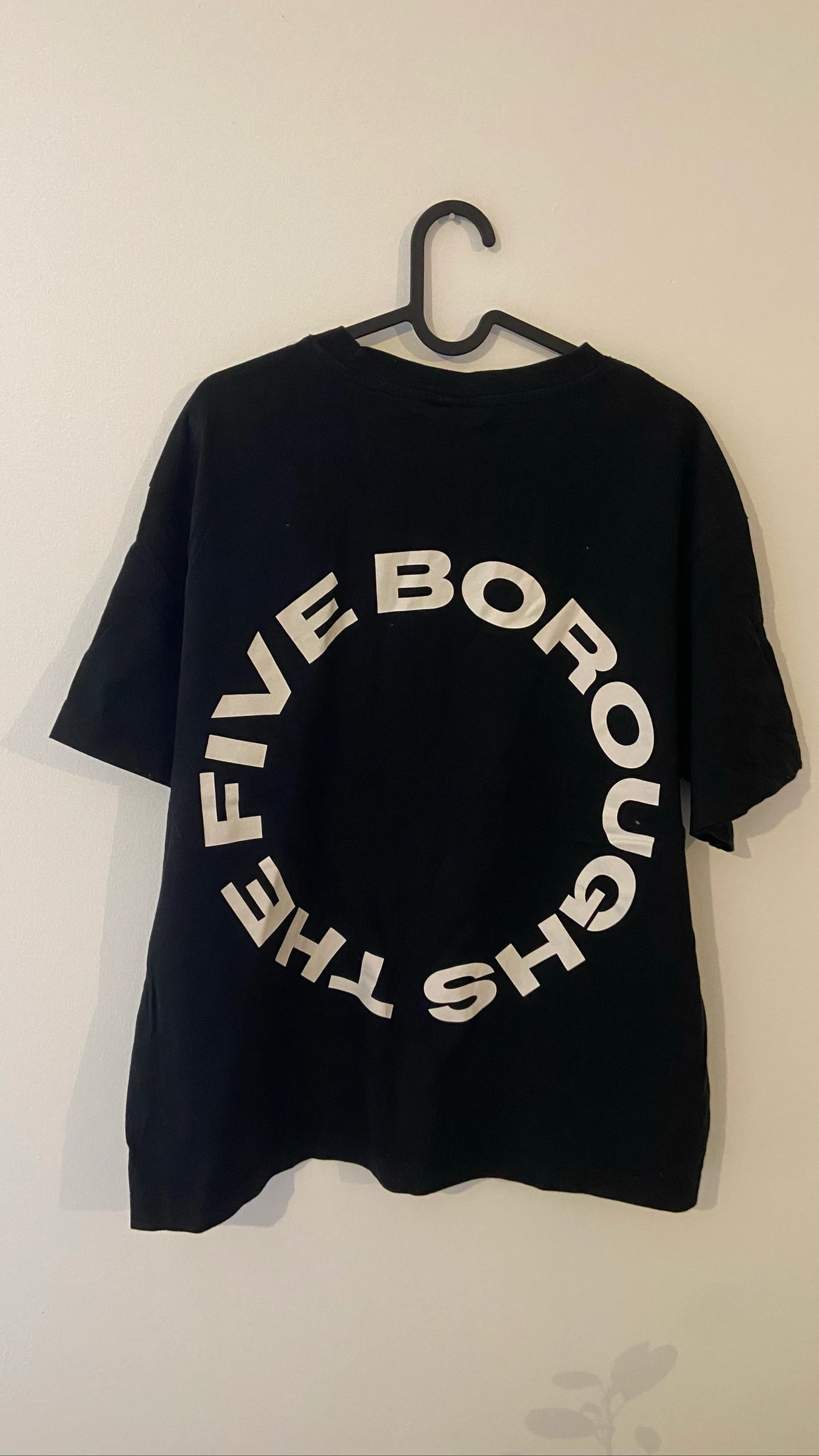 Black and white loose fit t-shirt size L – photo 6